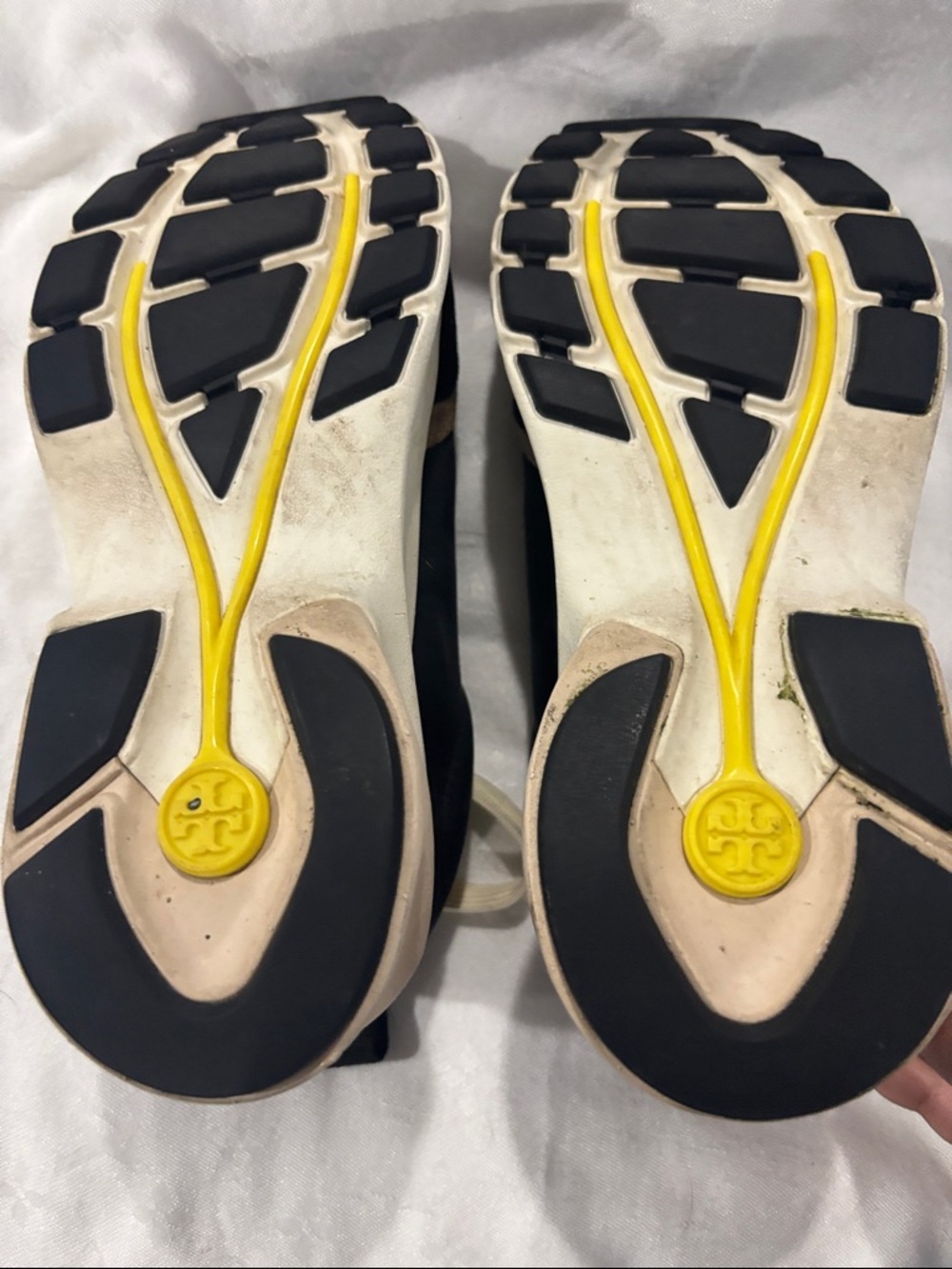 Tory Burch Black Sneakers  used few times price reflect the condition